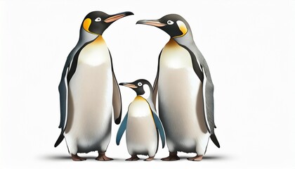 Fototapeta premium family penguins