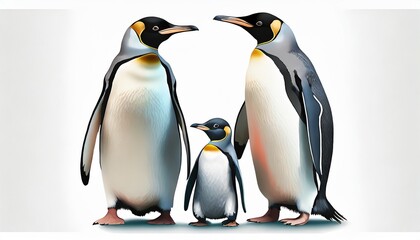 Obraz premium family penguins