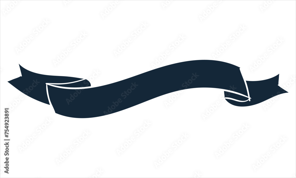 Fototapete Ribbon shape vector which can be used to support your design and of course it's free and the color can be changed according to your needs