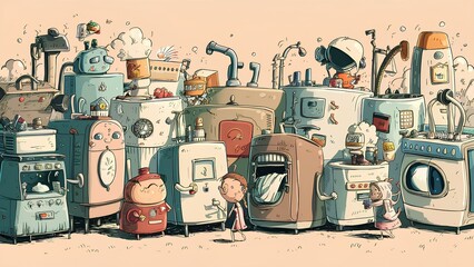 Household appliances and gadgets coming to life