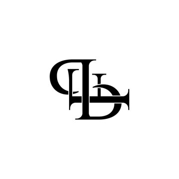 pbf typography letter monogram logo design
