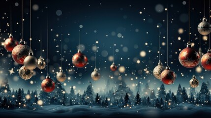 Peaceful Christmas Background Ready for Personalized Messages