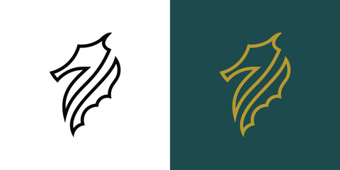 Creative seahorse logo design with unique concept| premium vector