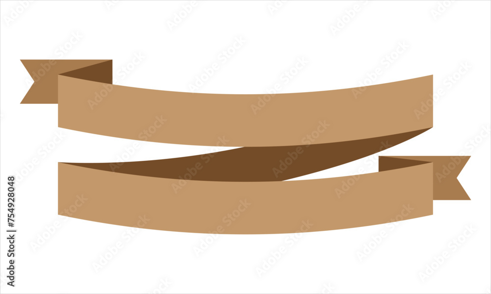 Fototapete Ribbon shape vector which can be used to support your design and of course it's free and the color can be changed according to your needs