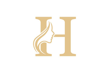 beauty women element design with letter combination