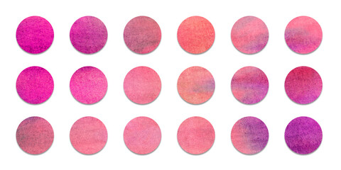 circle paper sticker set or empty sale tag	