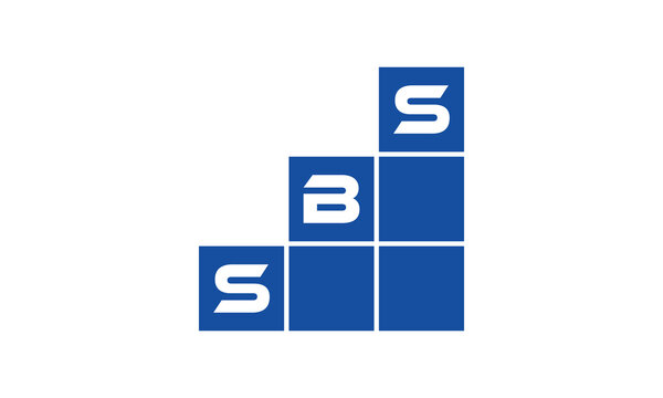 SBS initial letter financial logo design vector template. economics, growth, meter, range, profit, loan, graph, finance, benefits, economic, increase, arrow up, grade, grew up, topper, company, scale