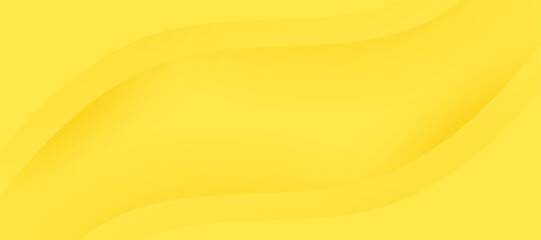 Dynamic 3D modern abstract yellow background, minimal paper background.