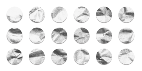 circle paper sticker set or empty sale tag	