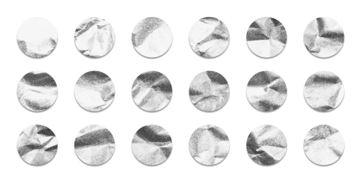 circle paper sticker set or empty sale tag	