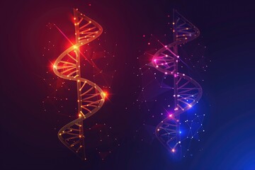 Obraz premium Dna concept illustration. Dna molecule structure