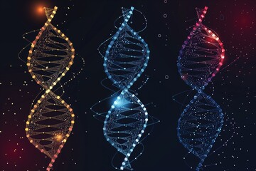 Dna concept illustration. Dna molecule structure