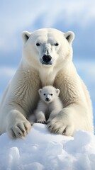 Animated polar bears thank users for lowering their carbon usage