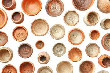 Fototapeta premium colorful isolated bowls 