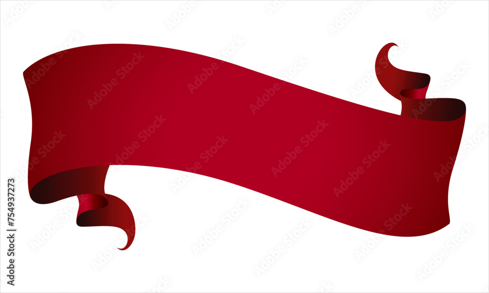 Fototapete Ribbon shape vector which can be used to support your design and of course it's free and the color can be changed according to your needs