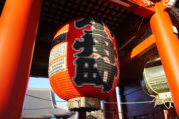 Sensoji or Asakusa Kannon Temple in Asakusa, Tokyo, Japan - 日本 東京 浅草 浅草寺 宝蔵門