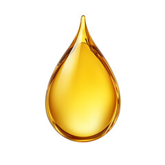 Honey, serum or cooking oil drop isolated on transparent background with clipping path.