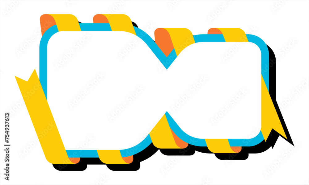 Fototapete ribbon shape vector which can be used to support your design and of course it's free and the color c