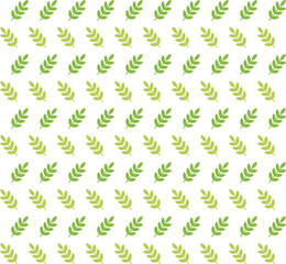Nature concept green leaf repeating pattern background illustration design.
