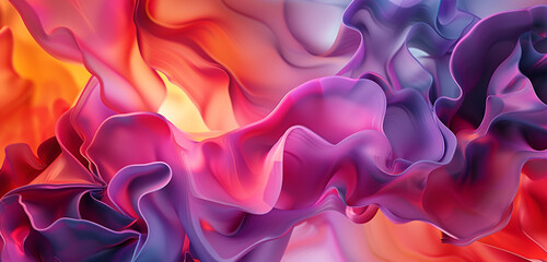 1.  Produce a chaotic arrangement of abstract forms and gradients