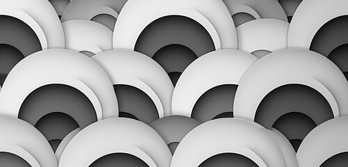 Create a minimalistic pattern with a repeating elliptical shape in shades of gray