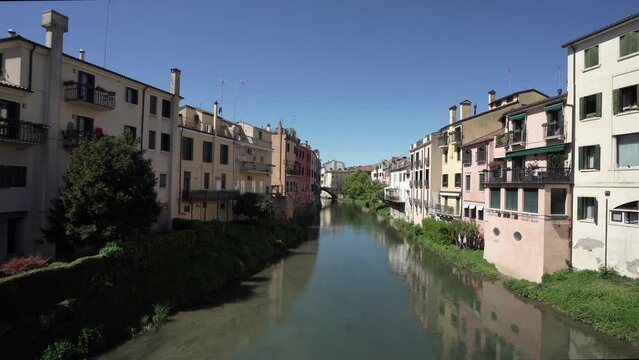 Piovego canal in Padua, Italy