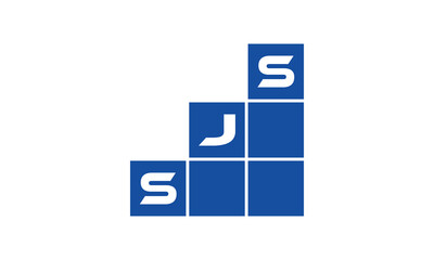 SJS initial letter financial logo design vector template. economics, growth, meter, range, profit, loan, graph, finance, benefits, economic, increase, arrow up, grade, grew up, topper, company, scale