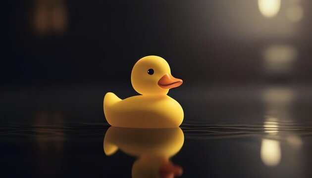 transparent background with yellow rubber duck