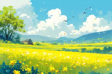 Poster spring scenery © nan
