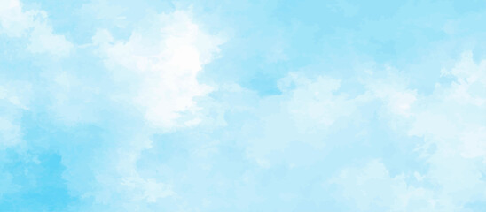 Blue sky with cloud .Beautiful blue sky with white clouds .bright cloud cover in the sun calm clear winter air background .gradient light white background.	