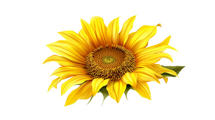 A yellow sunflower is the main focus of the image