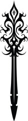 sword tattoo design vector