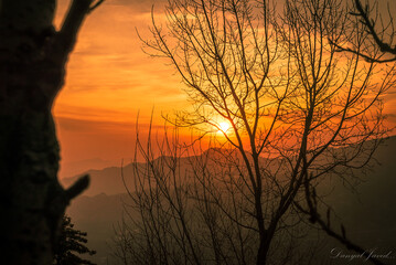 Fototapeta premium Sunset in Haze