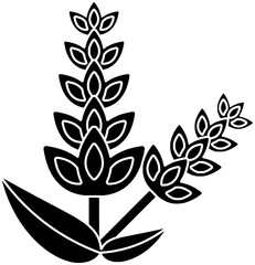 Fototapeta na wymiar licorice illustration health silhouette sweet logo root icon plant outline natural food bud plant leaf medicine liquorice ingredient herbal shape bud plant for vector graphic background