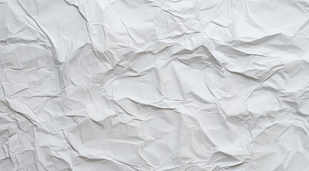 A white paper that has been crumpled - obrazy, fototapety, plakaty