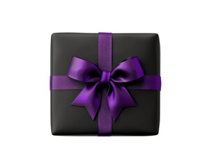 Gift box element on transparent background