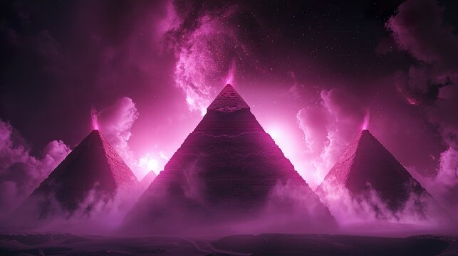 Wolke, Bunt, Gruselig, Pyramiden, Monster, flie&szlig;end, Schemenhaft