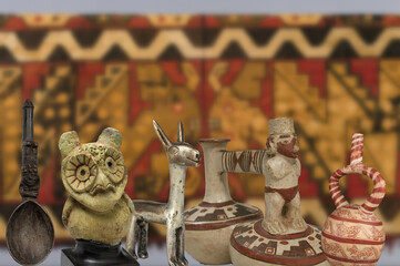 Some handicrafts that were used by the ancient INCA in everyday life