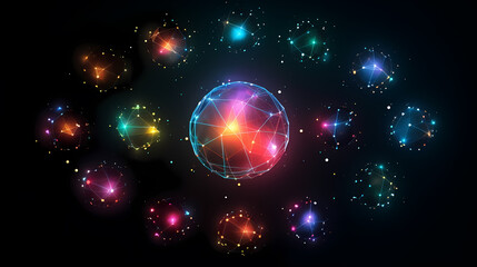 Obraz premium Global network connection concept