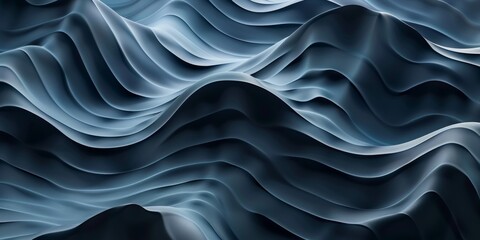 Obraz premium The image is a blue wave with a lot of detail