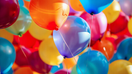 Colourful balloons decoration