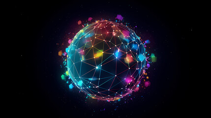 Obraz premium Global network connection concept