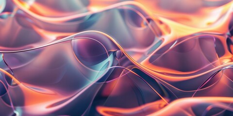 A colorful, abstract image of a wave with a purple hue
