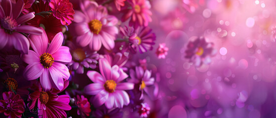 Colorful flower background purple