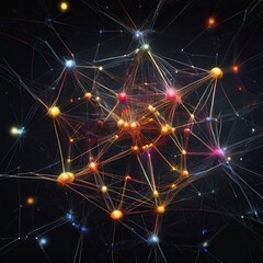 Obraz premium Free Photo 3D abstract fractal background whit Design element for brochure Digital collage