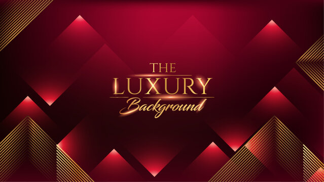 Red and Gold Award Background. Modern Luxury and Premium Design Template. Beautiful Wedding Template. Celebrating Graphics for Birthday and Event occasion. Royal Looking Creative Design Pattern.