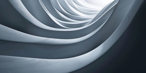 Fototapeta premium A series of white lines that are curved and spiral