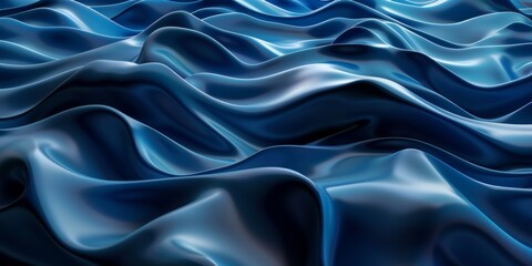 Obraz premium A blue wave with a lot of detail