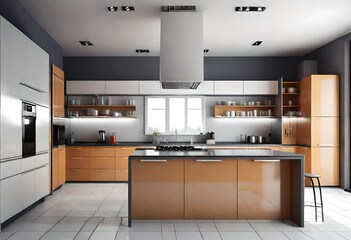 modern kitchen interior