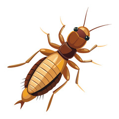 Termite isolated illustration on white background